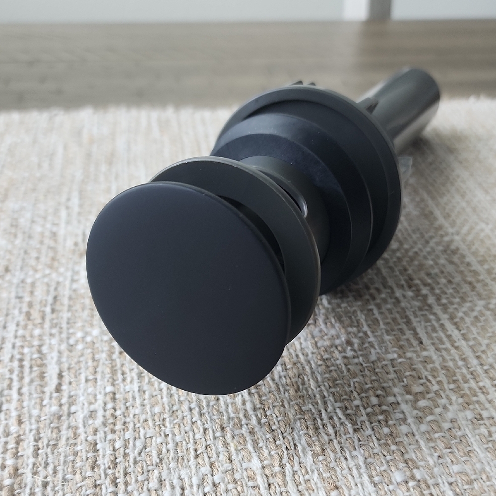 Matte Black Sink Drain Stopper